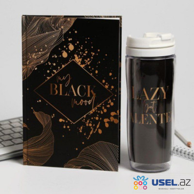 Gift set "My Black mood" diary + thermostack 